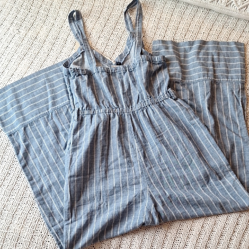 Universal Thread Blue and White Plaid Jumpsuit Size S NWT - Picture 3 of 6